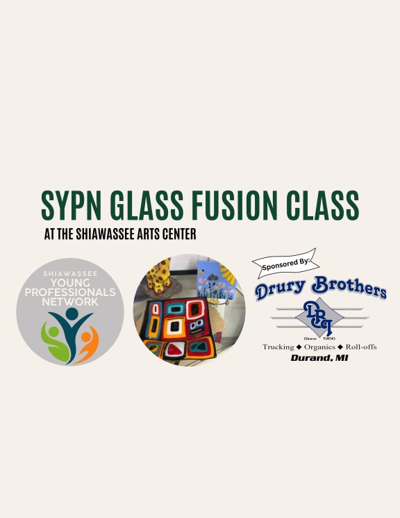 SYPN Glass Fusion Class at the Shiawassee Arts Center flyer image